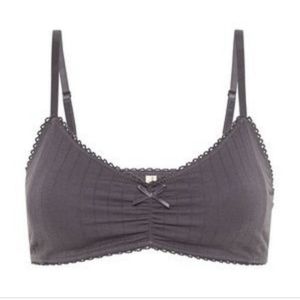 NWT Spell Lana bralette in Charcoal